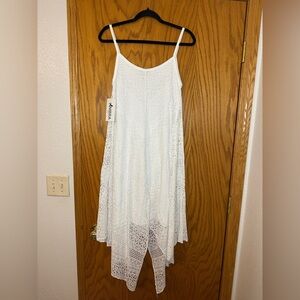 Ambra White Lace Crochet Women Dress - NWT - Size S